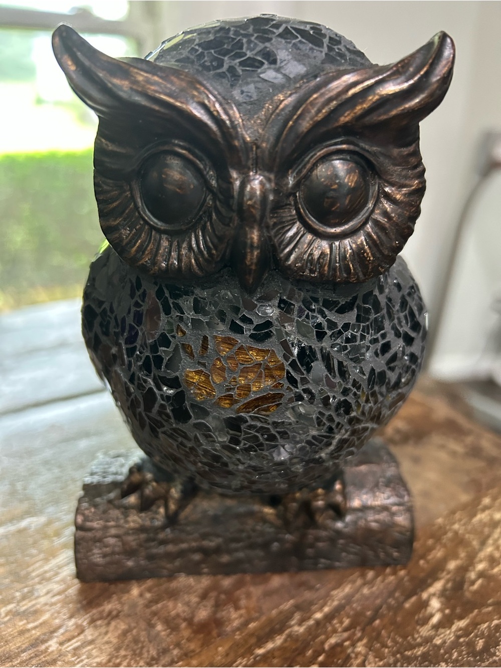 Decorative Mosaic Owl lamp beautiful